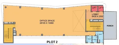 2 Tolstoy Lane commercial office in Connaught Place, Delhi