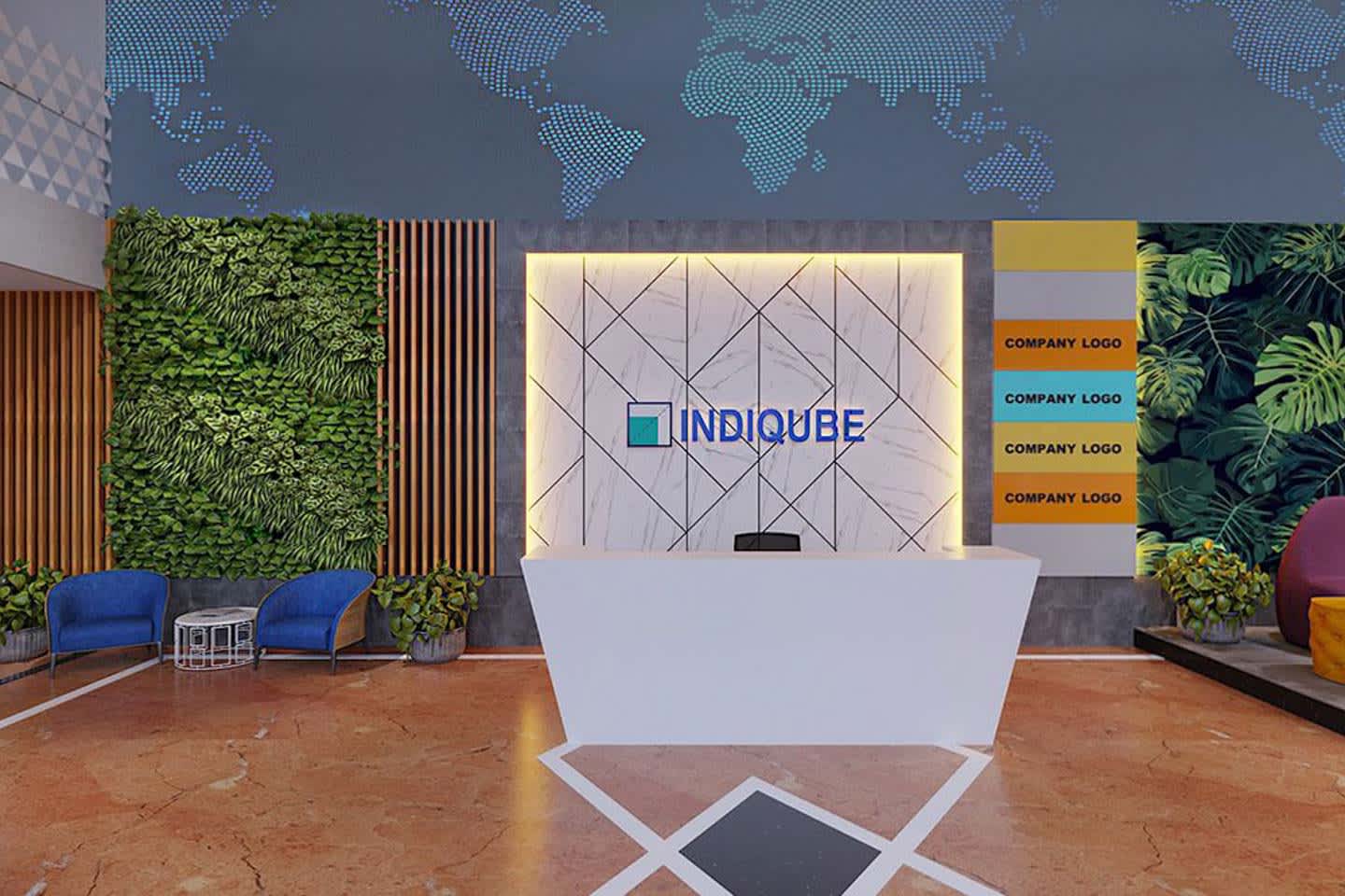 IndiQube Logos interior