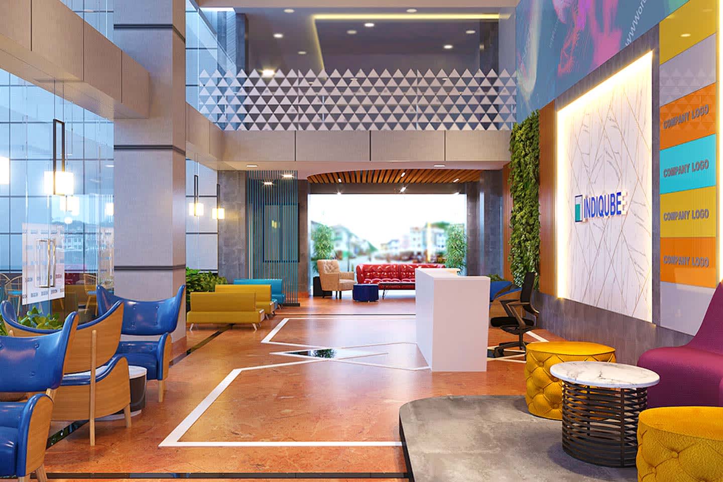 IndiQube - Logos - managed office space in Ashok Nagar, Bangalore
