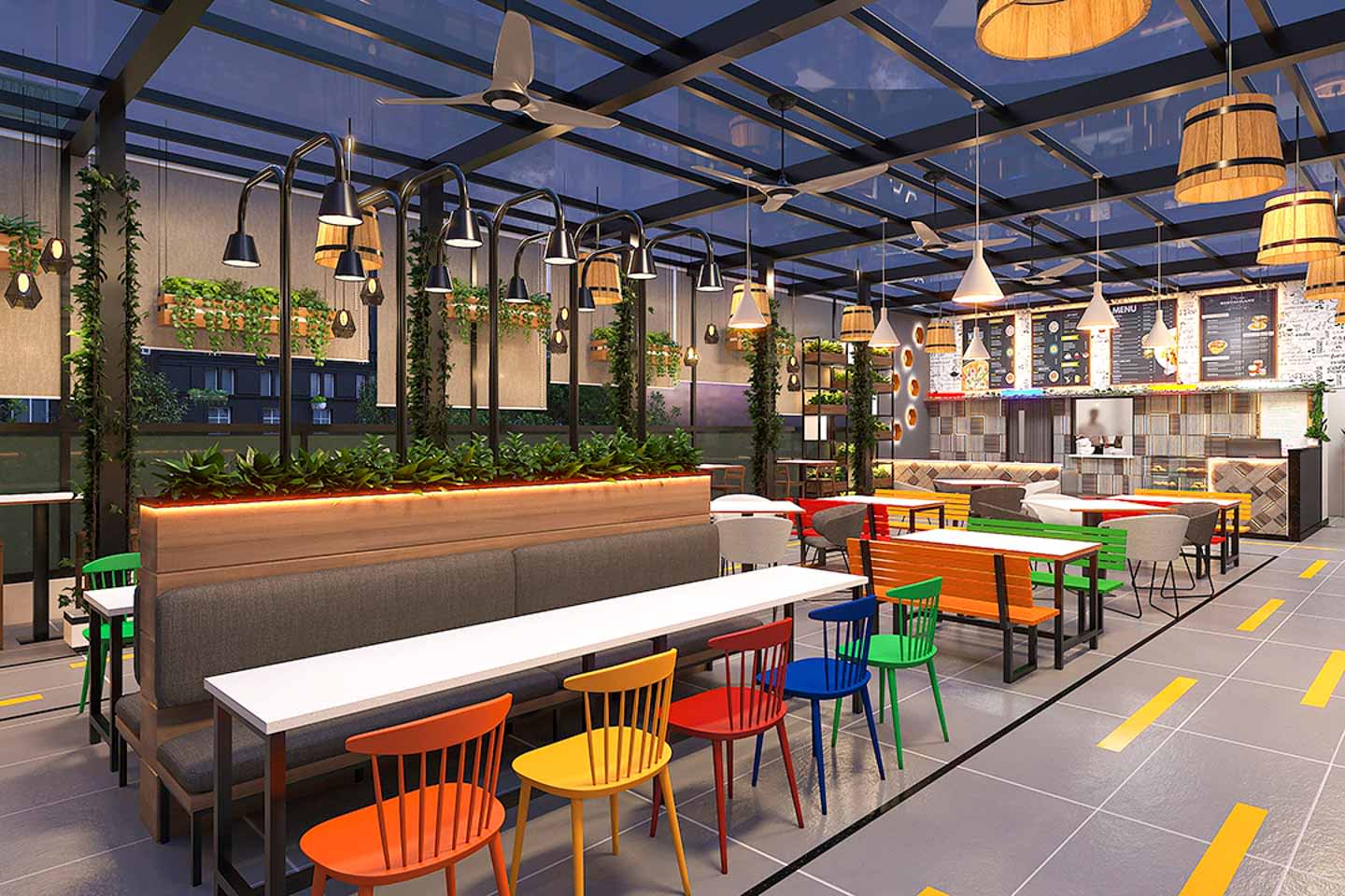 IndiQube Crystal interior