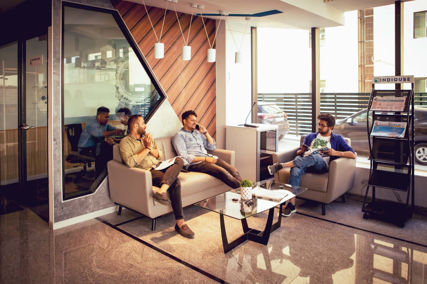 IndiQube AMR Techpark interior