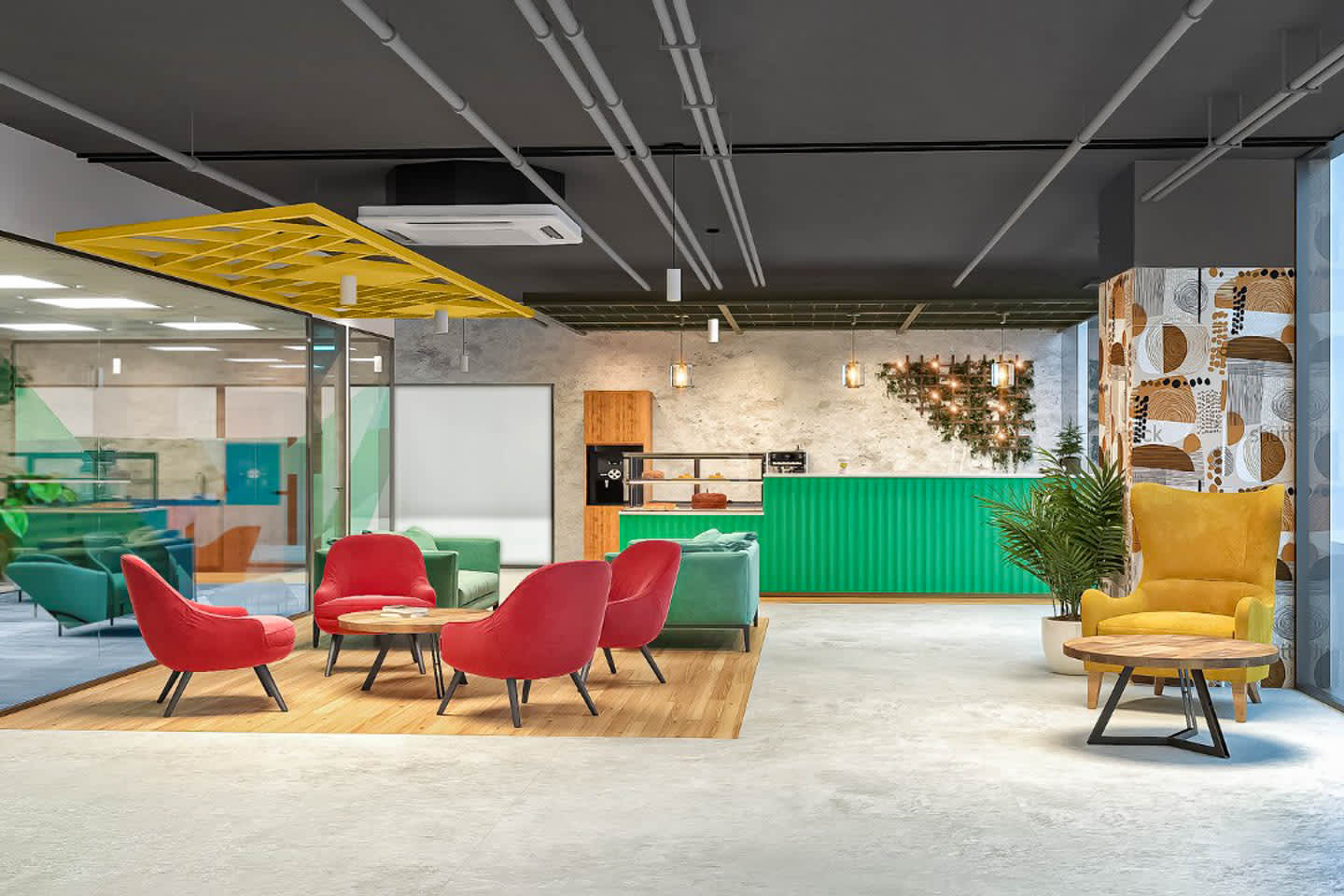 IndiQube South Summit interior