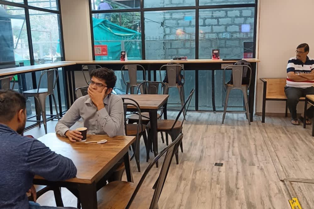 Desk – Slay Coffee Bar workspace