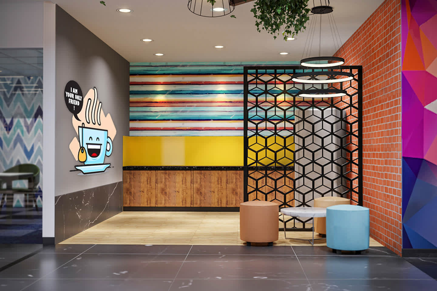 IndiQube Lakeview interior