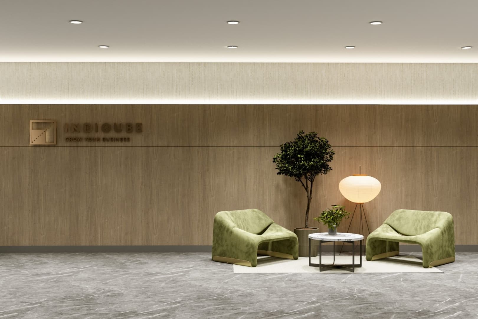 IndiQube Rockfort interior