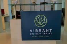 Vibrant Business centre workspace